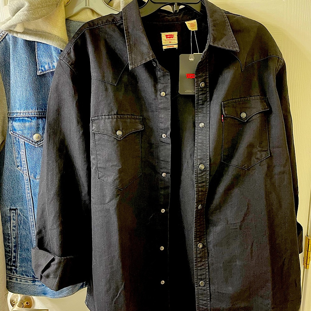 Levi’s Black Denim Button Down